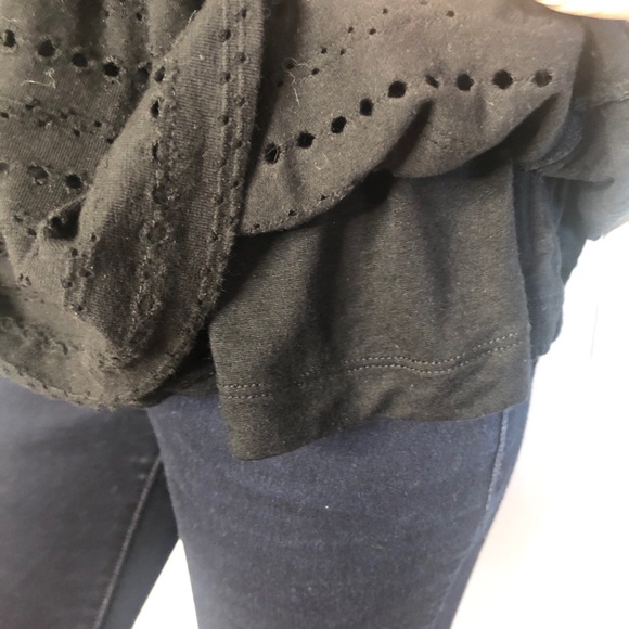 Eight Sixty Peplum 3/4 Sleeve Back Top Size XS - Picture 5 of 12